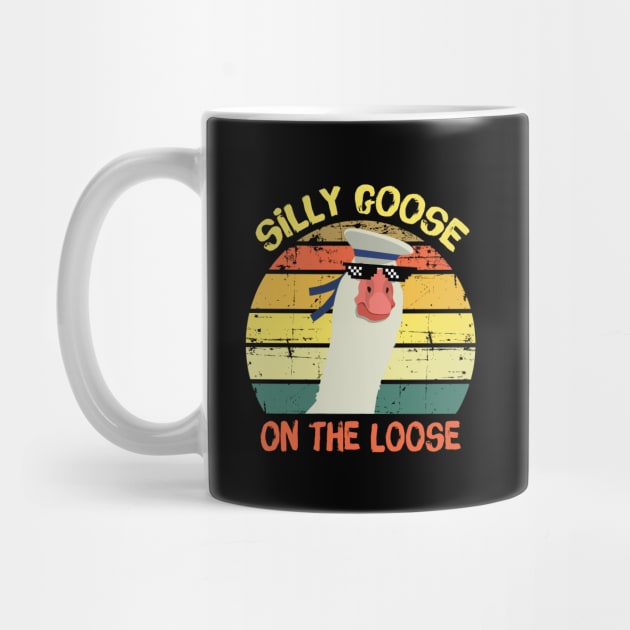 Retro Silly Goose On The Loose by teewyld